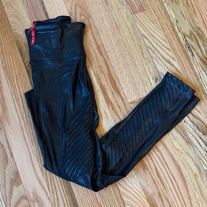 Black Faux Leather Moto Leggings